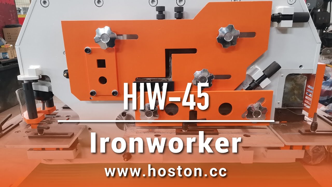 Hoston Single Cylinder Hydraulic Ironworker HIW-45