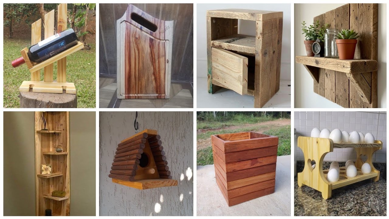 40 ideias de artesanato com paletes e sobras de madeira para fazer em casa !