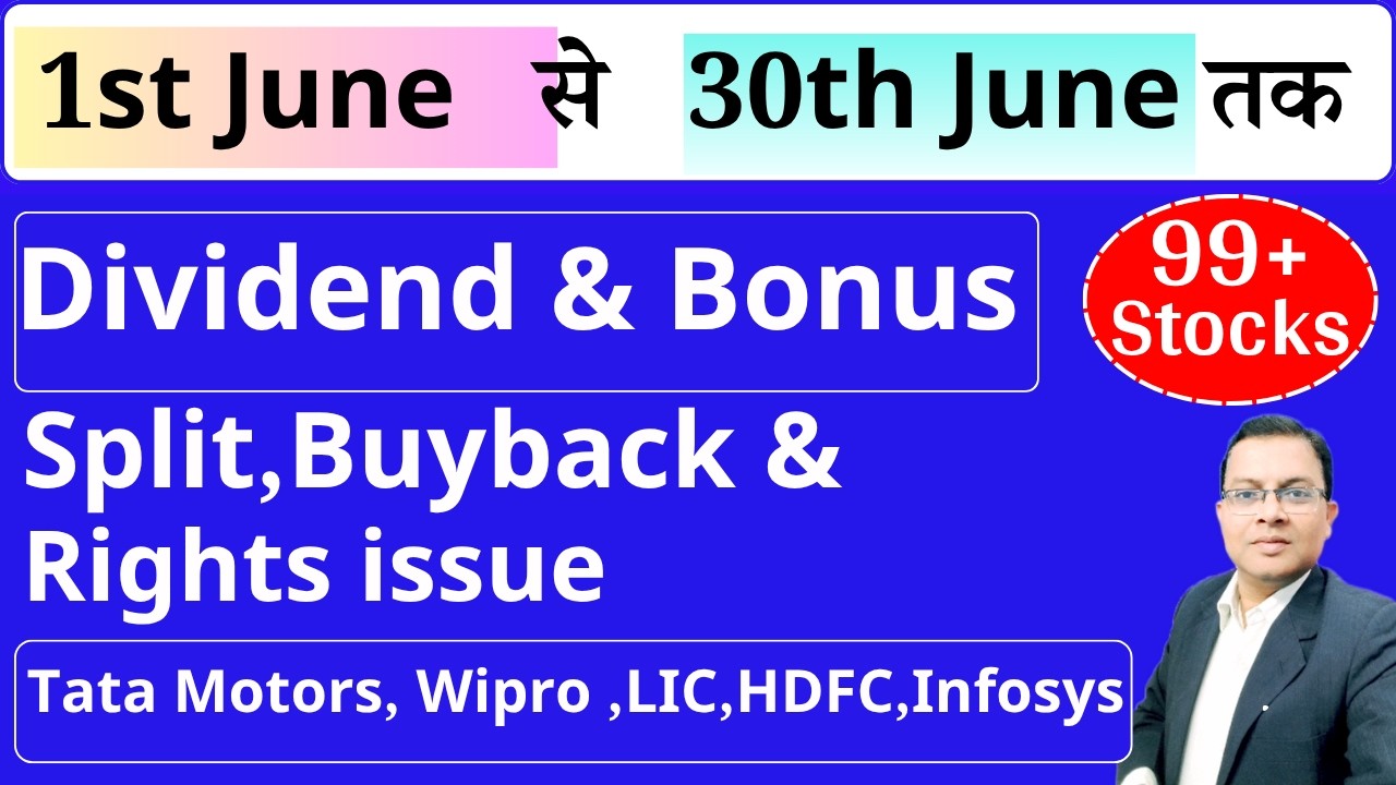 Top 99 Dividend stocks ,Bonus & Split I Upcoming dividend I Upcoming Bonus 2026 I TATAMOTORS I WIPRO