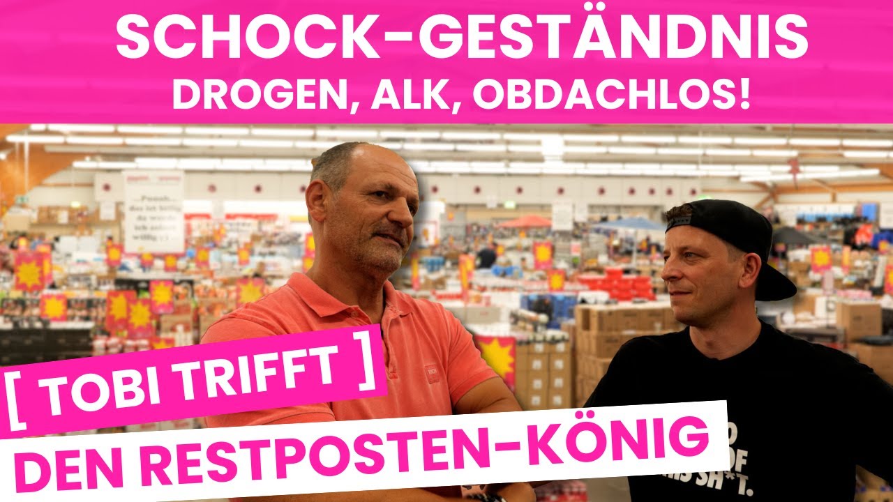 RESTPOSTEN-KÖNIG GESTEHT ALLES: DRUGS, ALK, OBDACHLOS! TOBI TRIFFT Alex Walzer I EXKLUSIV INTERVIEW