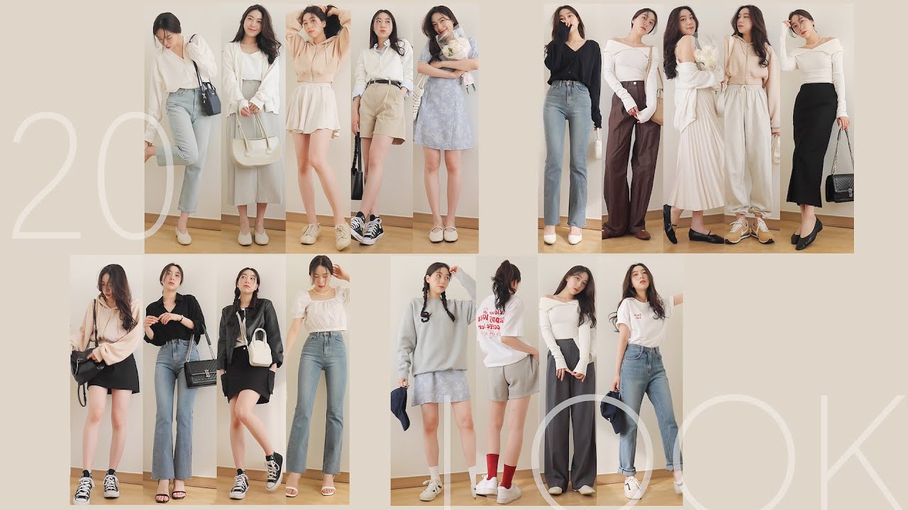haul • 봄 코디 20가지 🌷 꾸안꾸. 데일리룩. 청순룩. 데이트룩