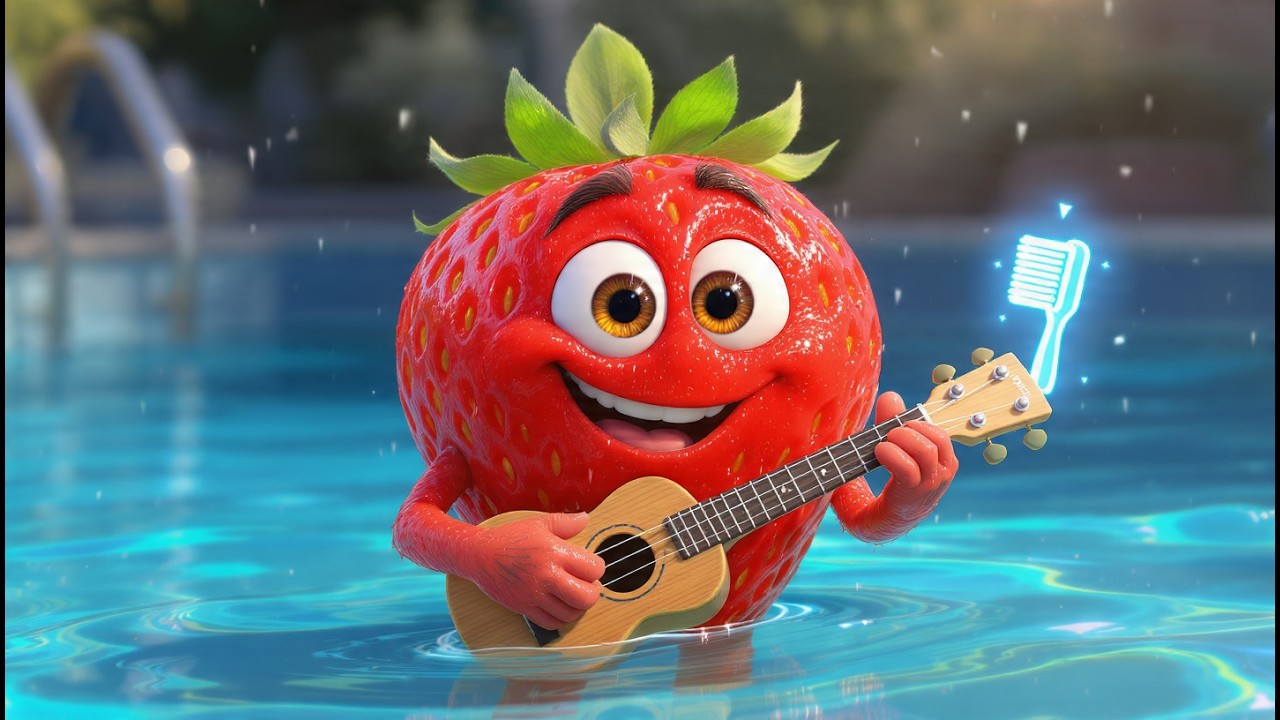 Brush Your Teeth After Swimming 🍓🏊‍♂️ Clean After Fun