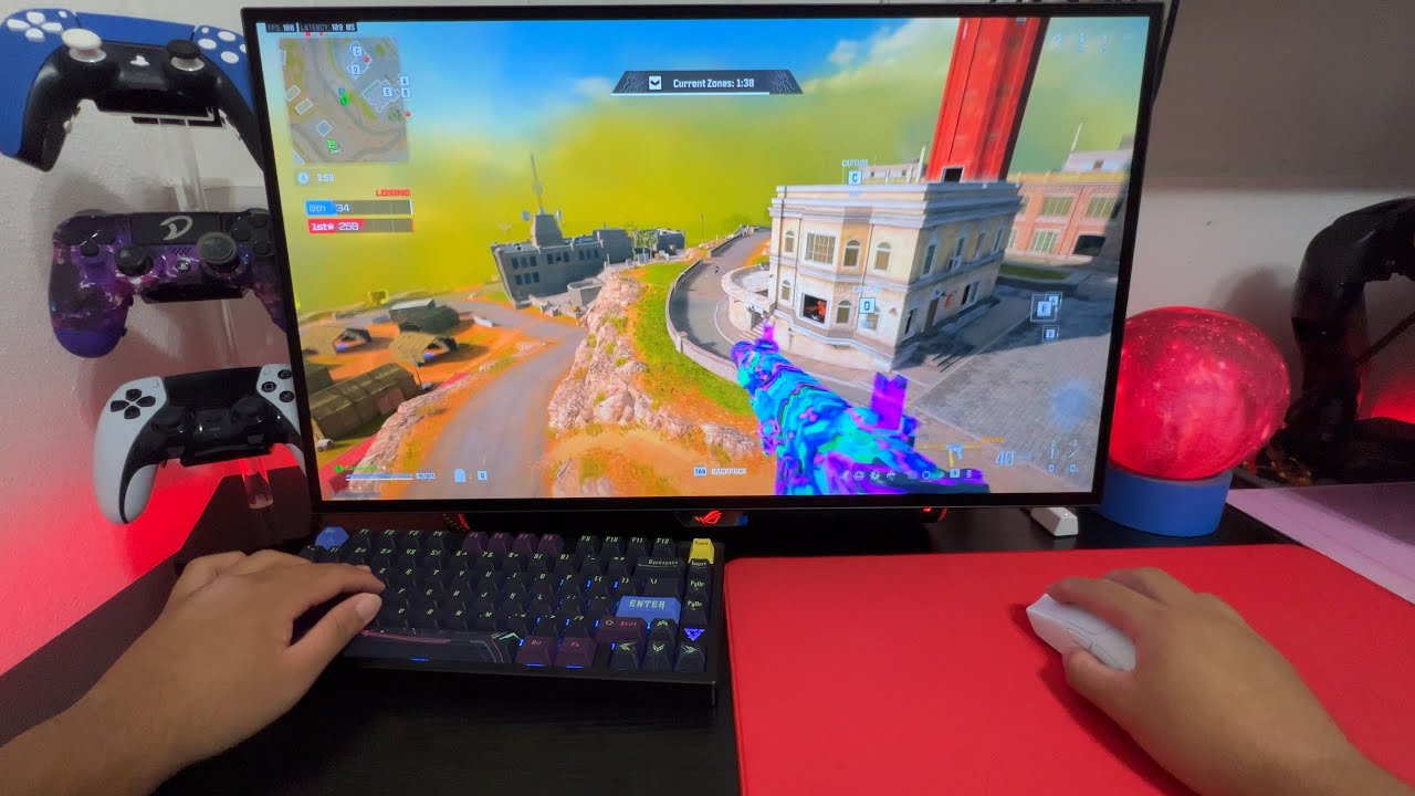 POV: What Warzone looks like on a 1440p OLED Monitor😍 + 40Kills w/ Keyboard Movement