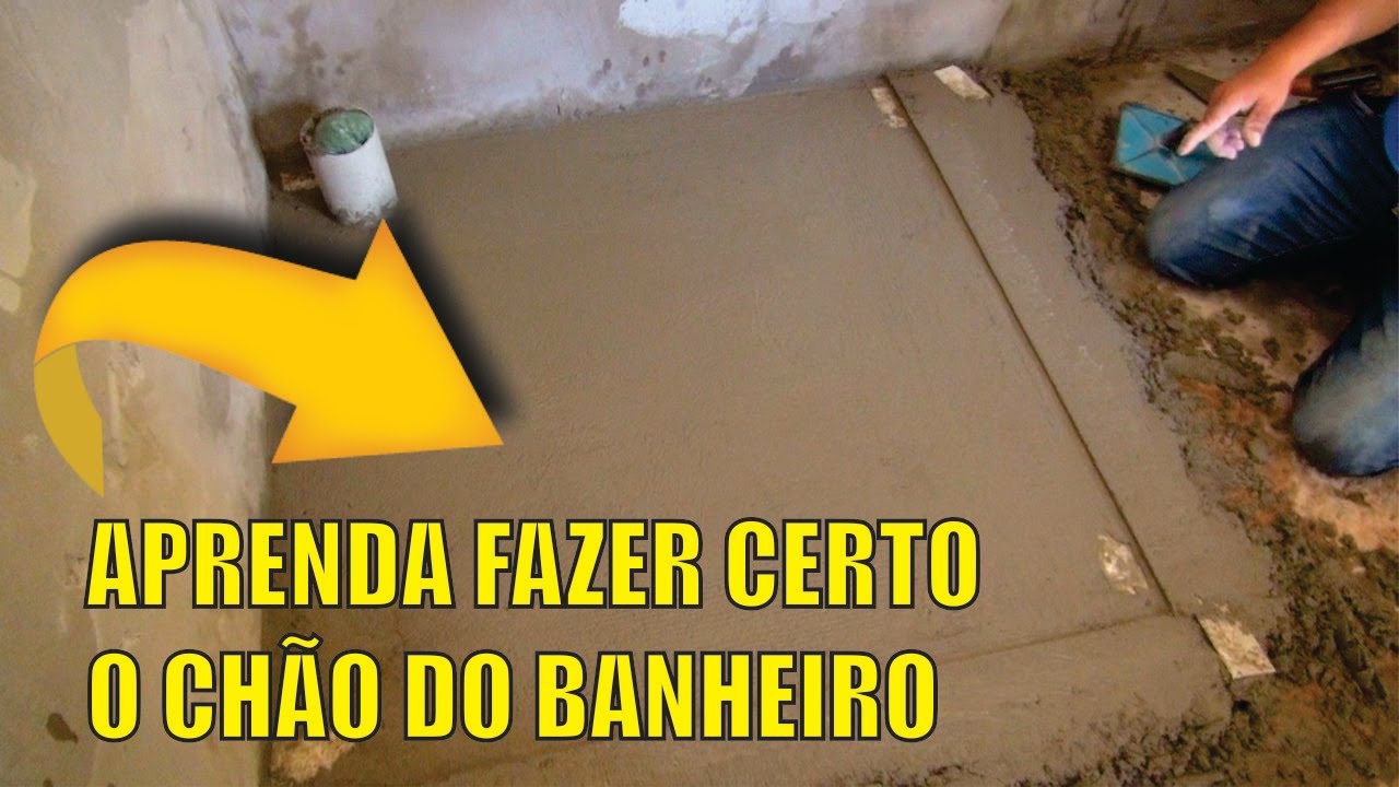 COMO FAZER O CONTRA PISO DO BANHEIRO