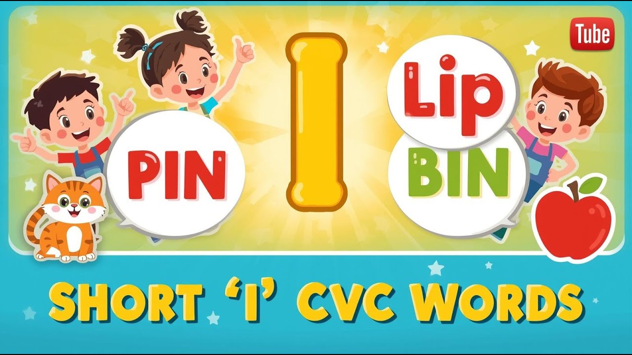 Short I CVC Words for Kids | Learn to Read | Phonics Sounds #trending #phonicsforkids #phonicsvideo