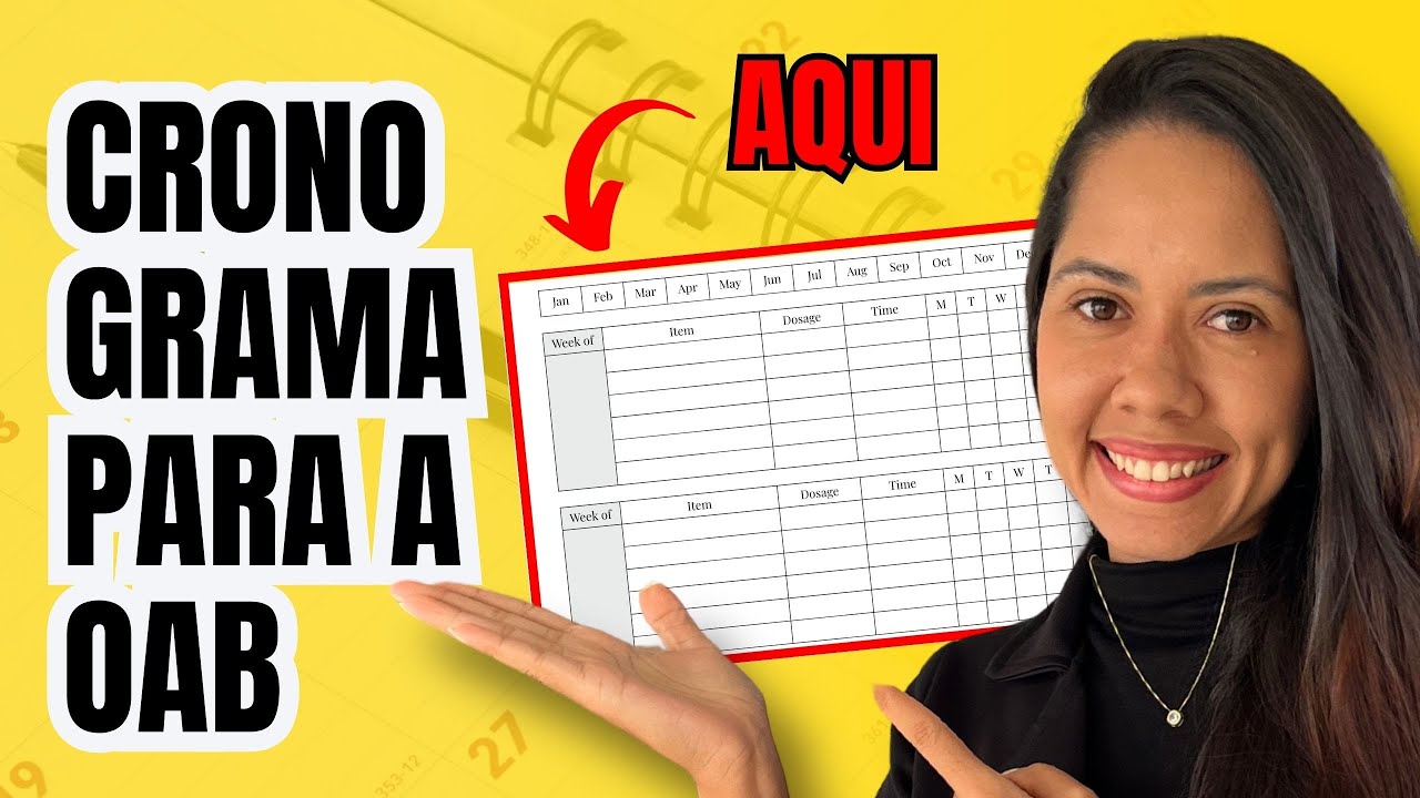 COMO FAZER o seu PLANEJAMENTO de estudos para OAB 1 FASE