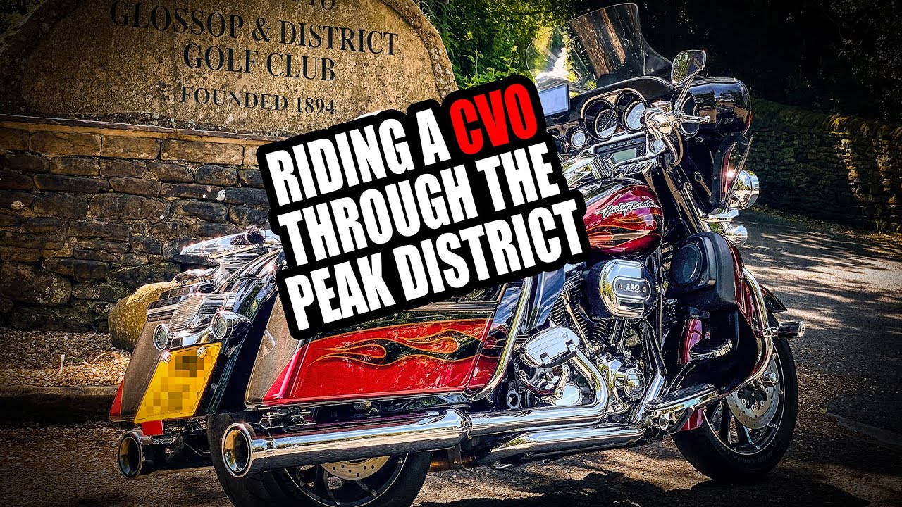 Clips riding my Harley Davidson CVO Ultra in the Peak District