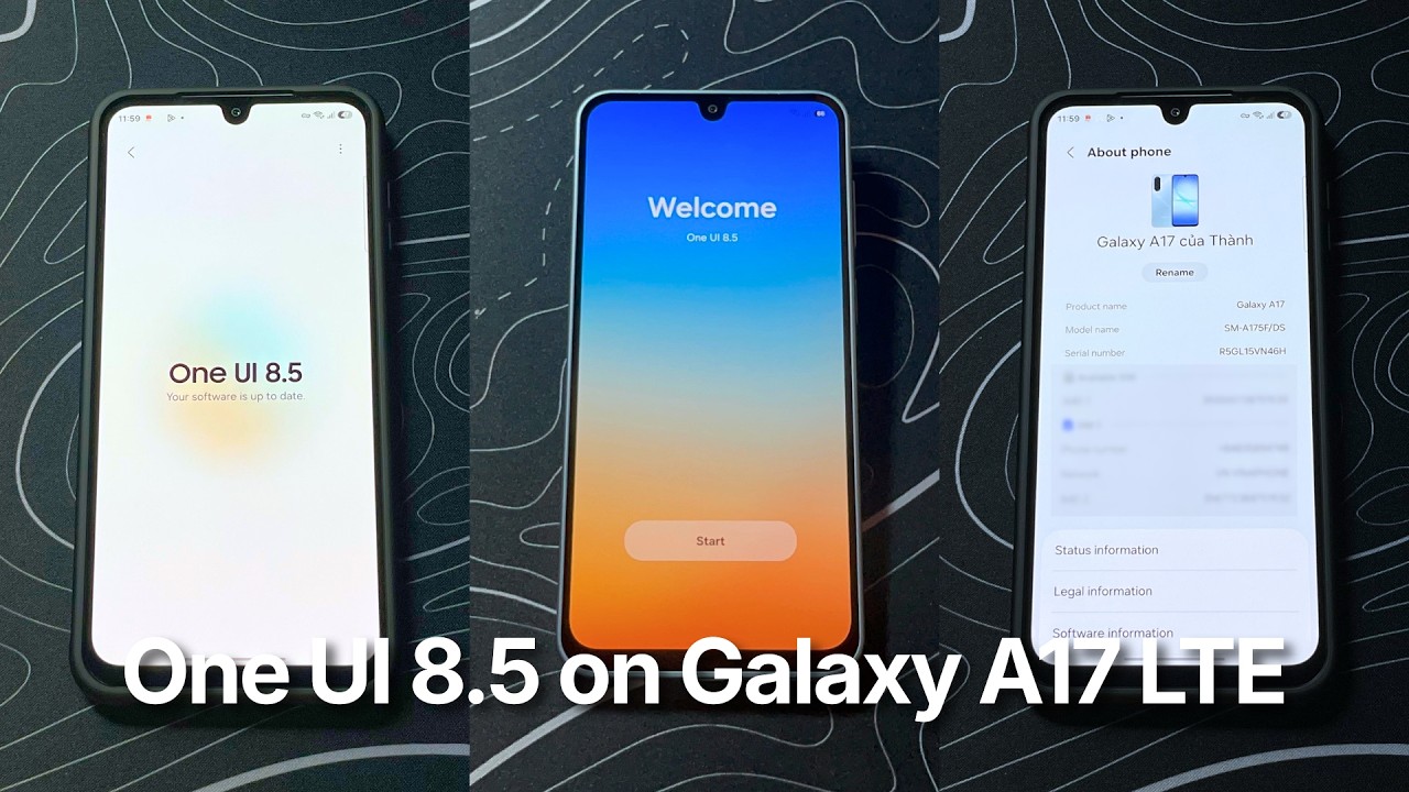 One UI 8.5 on Galaxy A17 LTE!