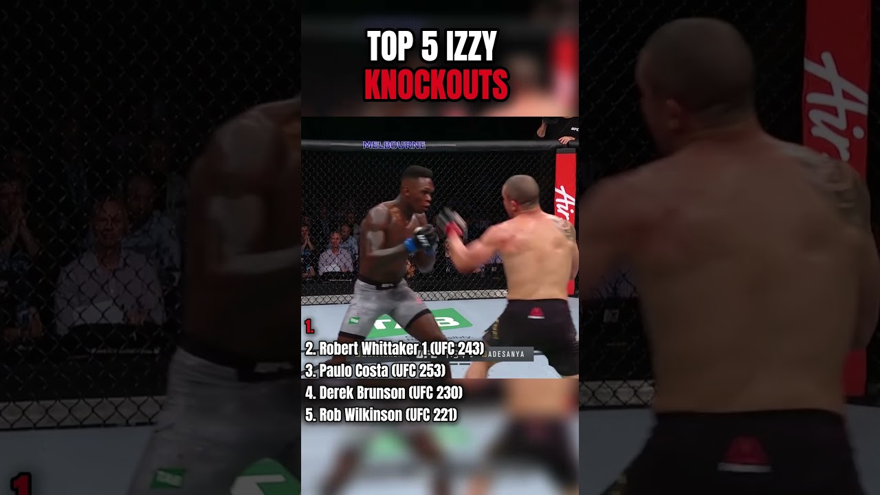 ТОП-5 нокаутов Адесанья в UFC
