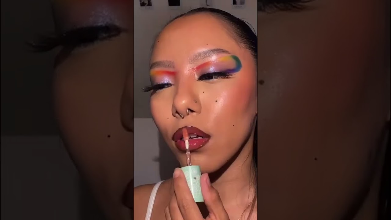#SHORTS creative pride makeup look! 🌈