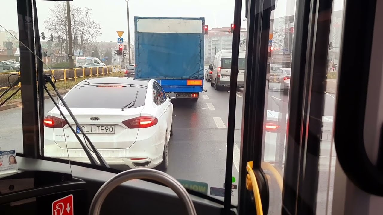 KM Płock - linia 60 (cała trasa) - Solaris Urbino 18 IV Hybrid #772 (cabview)