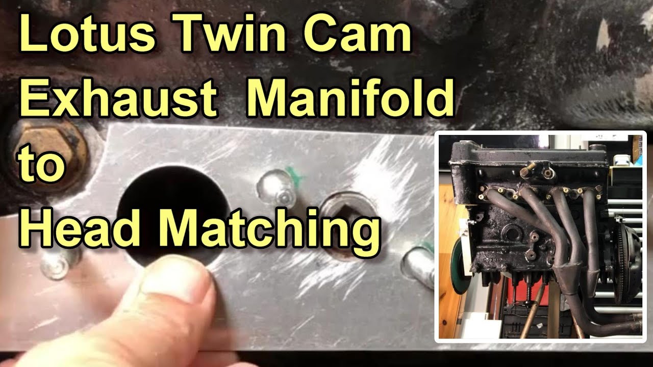 Matching the exhaust manifold to the ports in the head.