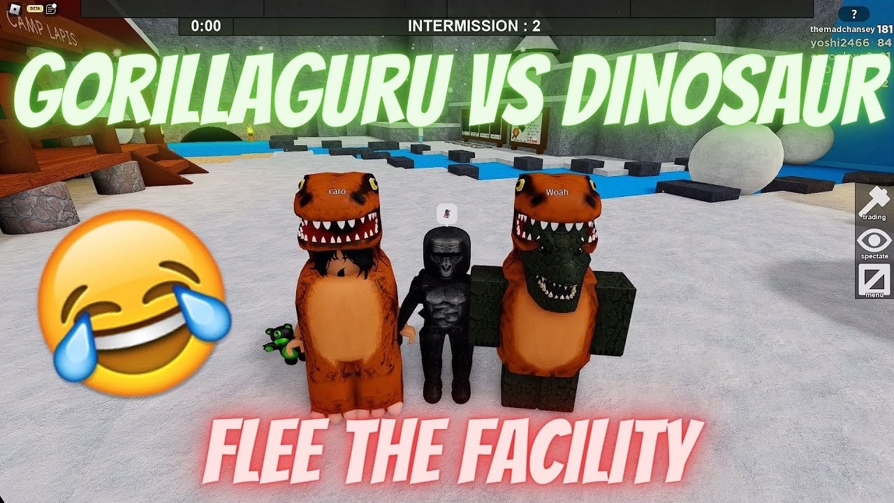 Gorilla Vs Dinosaur in Flee the Facility