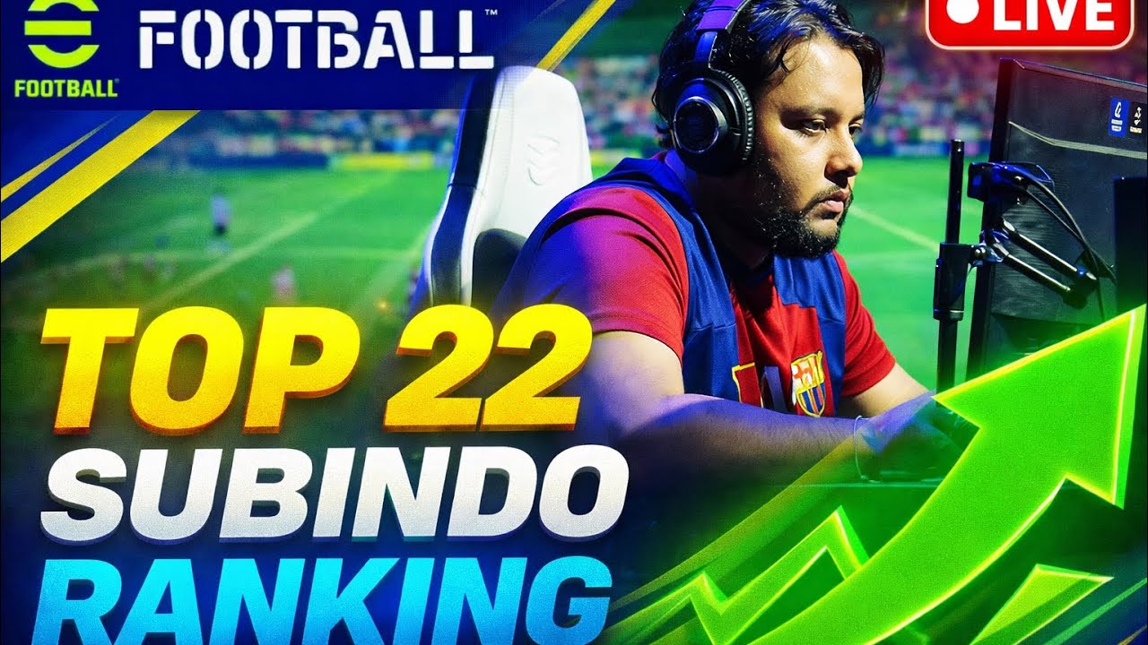 eFootball 2026 - TOP 22 / SUBINDO RANKING 🇧🇷