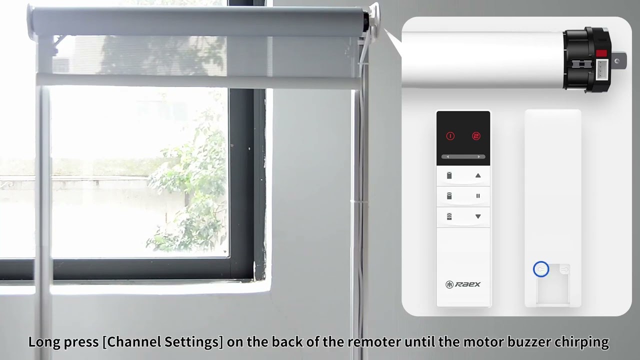 TP35 Hardwired Silent Motor Setup with Remote Controller