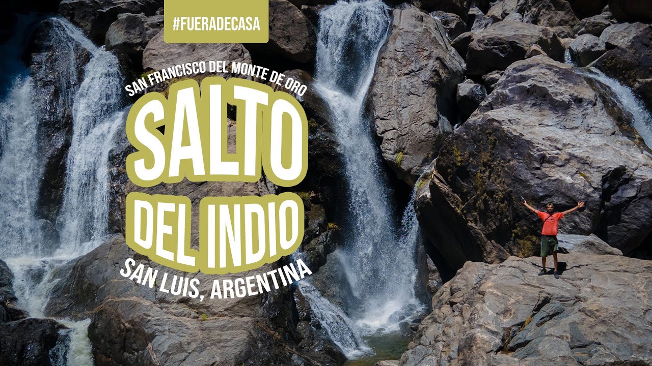 #FueraDeCasa 🏃 La cascada más increíble que vimos: SALTO DEL INDIO ⛰️ San Luis, Argentina