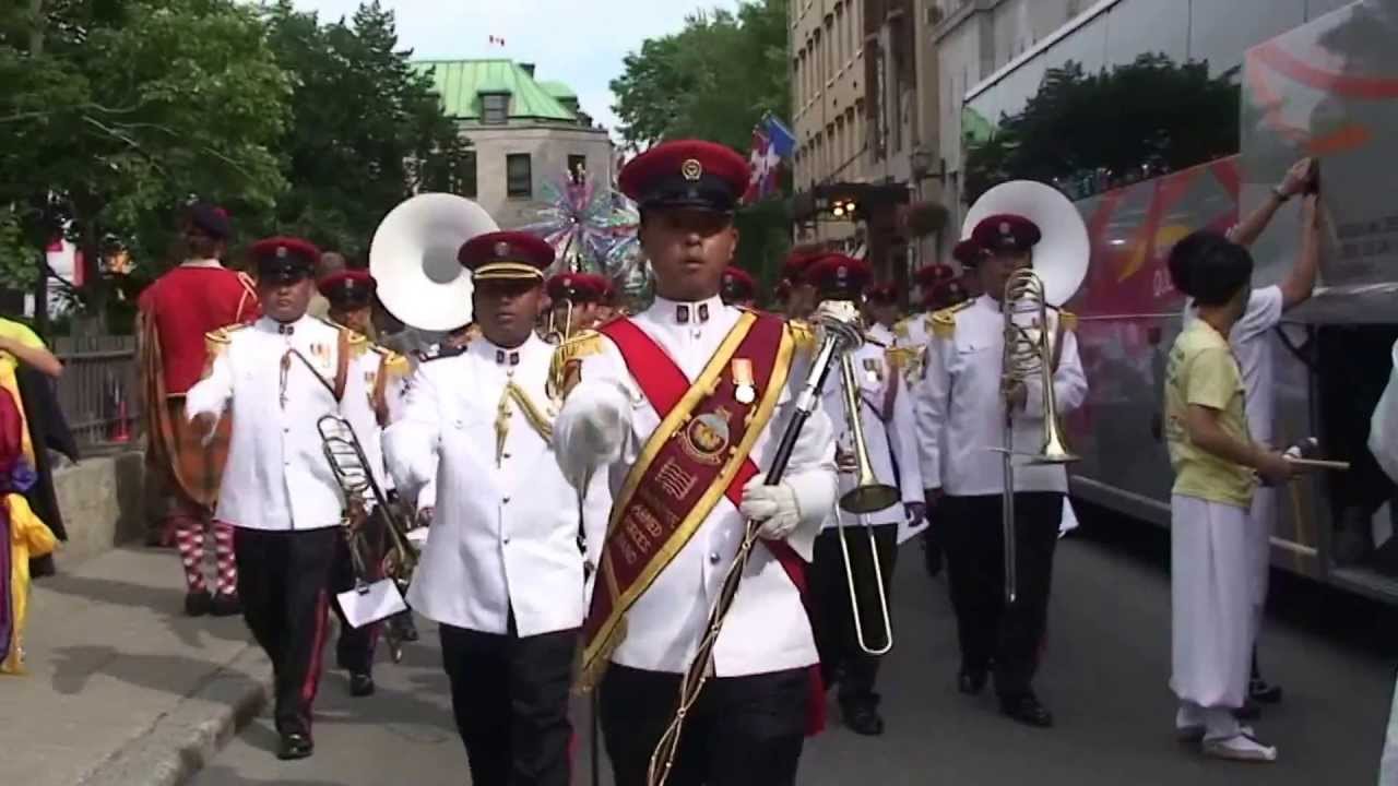 SAF Central Band - 2008 Québec City Int Festival of Military Bands, City Street parade
