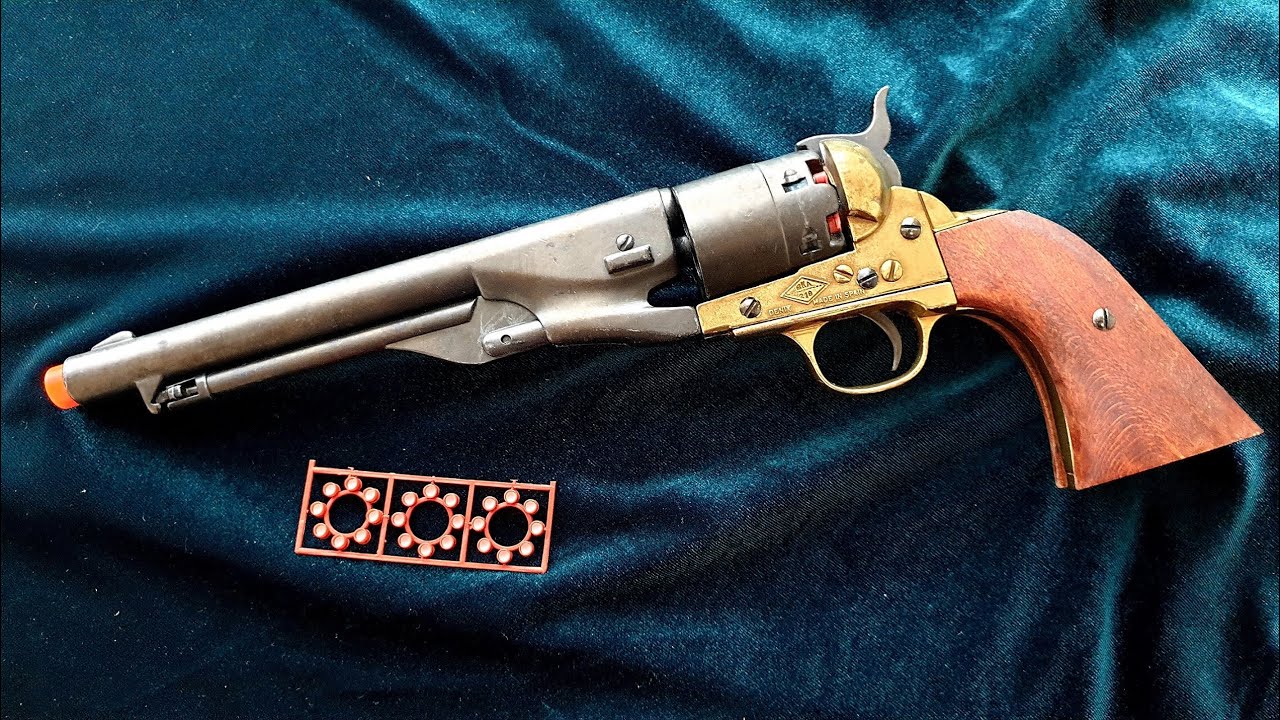 콜트SAA의 ‘형님’...데닉스 M1860에 화약을.... DENIX Civil War M1860 Brass Finish Revolver Replica Cap Firing