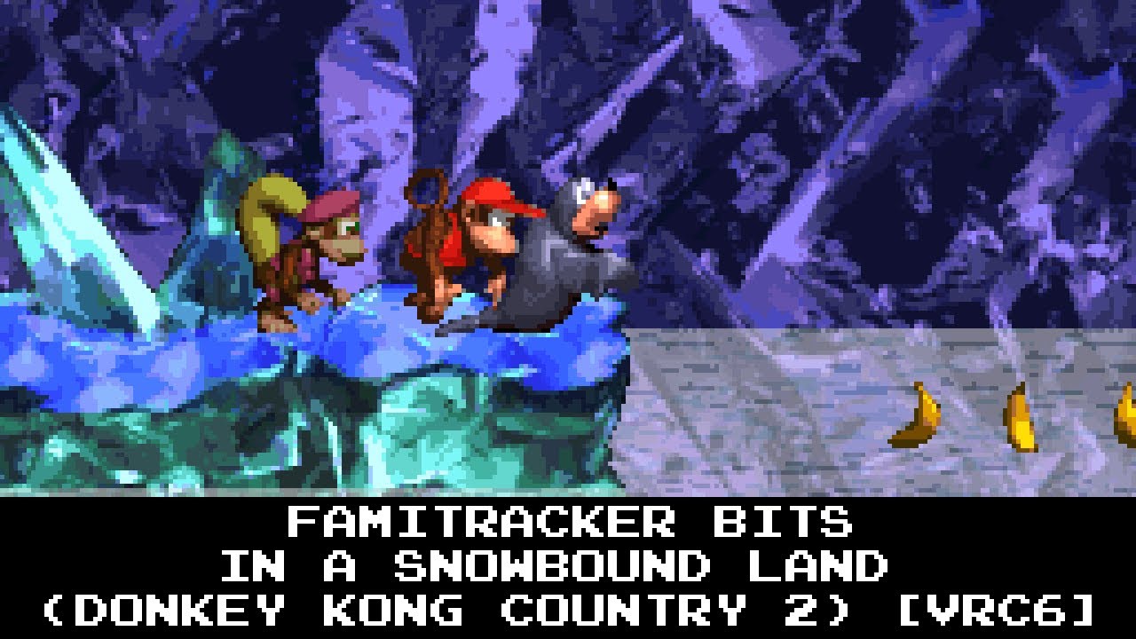 Famitracker Bits - In a Snowbound Land (Donkey Kong Country 2) [VRC6]