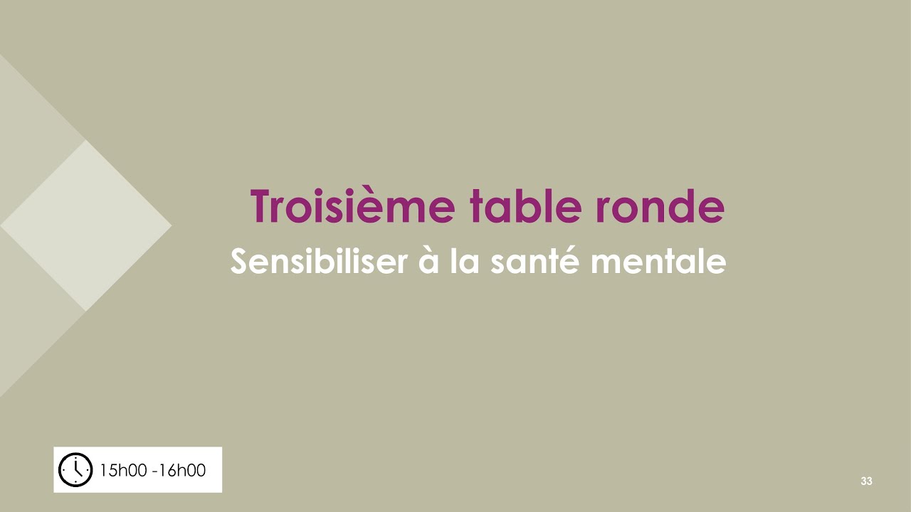 Séminaire des administrateurs et directeurs - Sensibiliser à la santé mentale