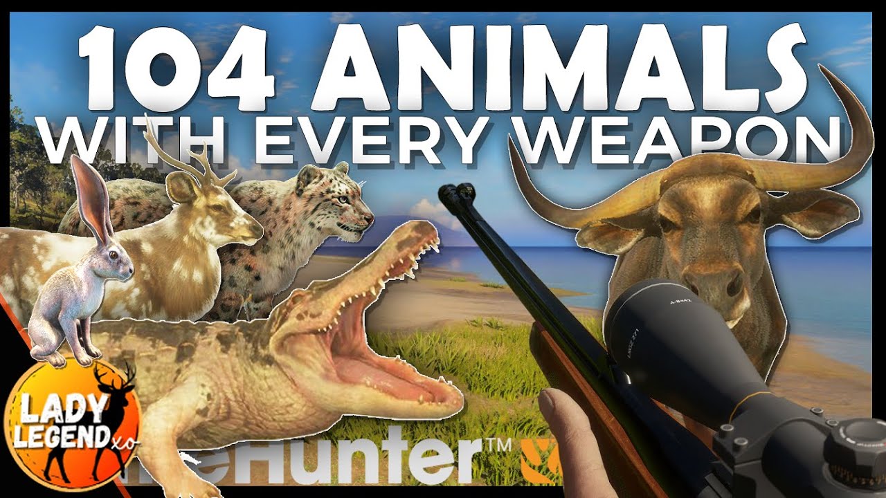 Hunting ALL 104 SPECIES with EVERY WEAPON in Call of the Wild!!!