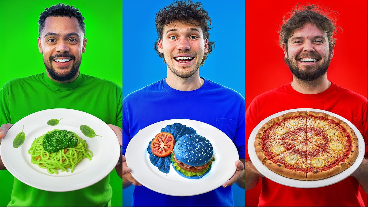 I Ate Only One Color Food For 24 Hours!