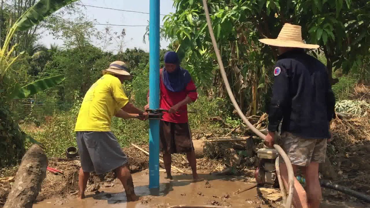 เจาะบาดาลแบบบ้านๆ ทาดอยครั่ง ลำพูน