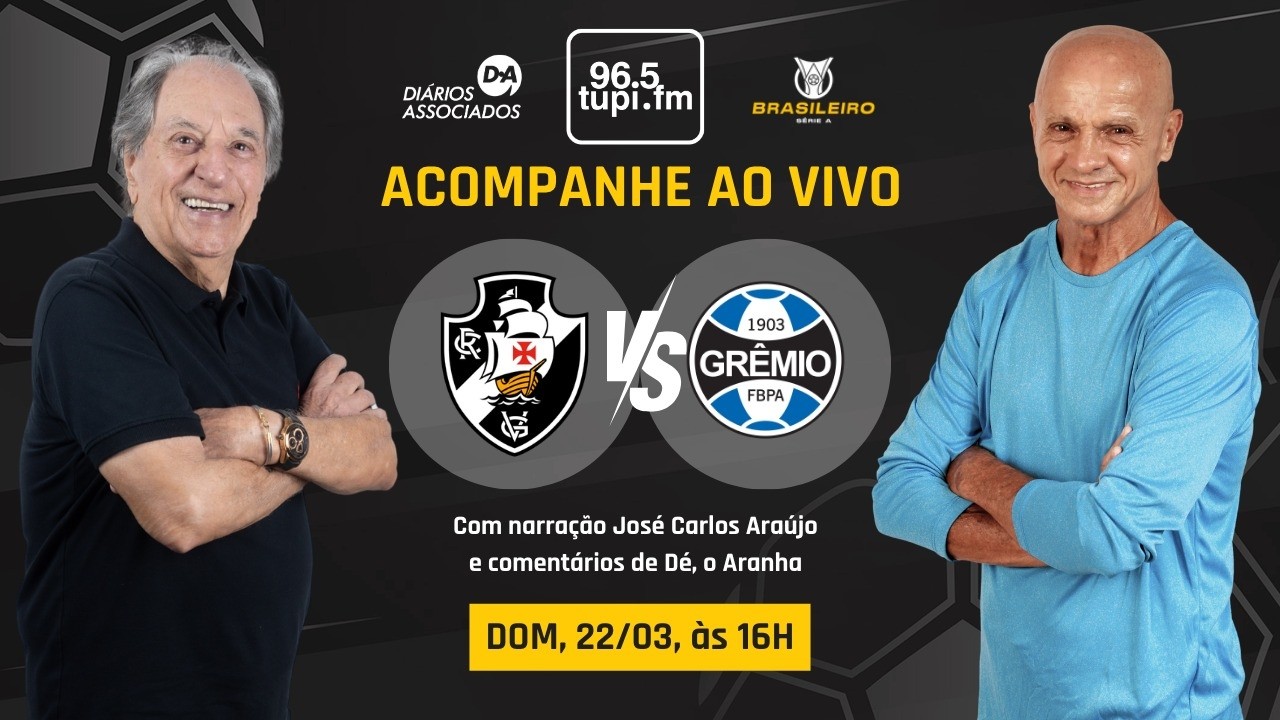 AO VIVO: VASCO 2 X 1 GR&Ecirc;MIO | CAMPEONATO BRASILEIRO | 8&ordf; RODADA