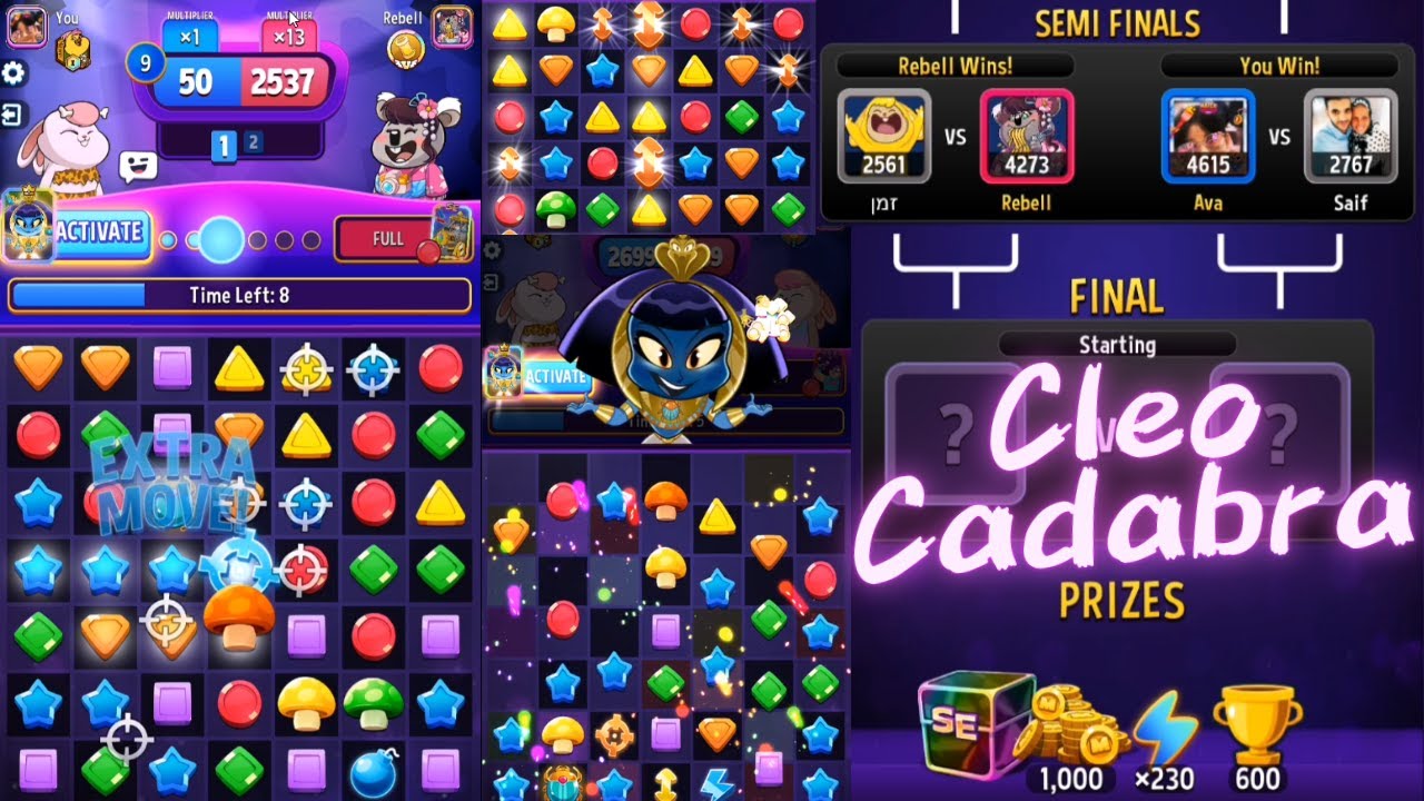 2nd PLACE, Cleo Cadabra Gameplay, Match Masters #Gameplay #Match #Masters