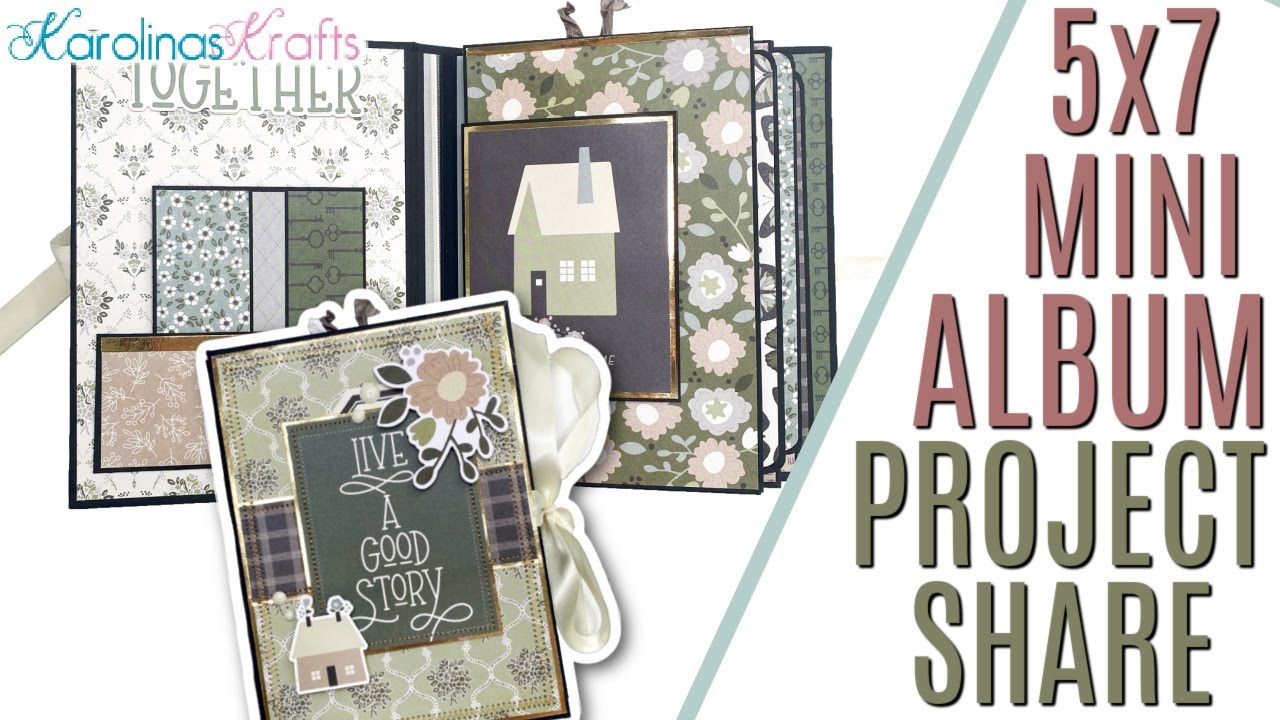 Live a Good Story Home Themed Mini Album,  5x7 mini album using the Simple Life by Simple Stories