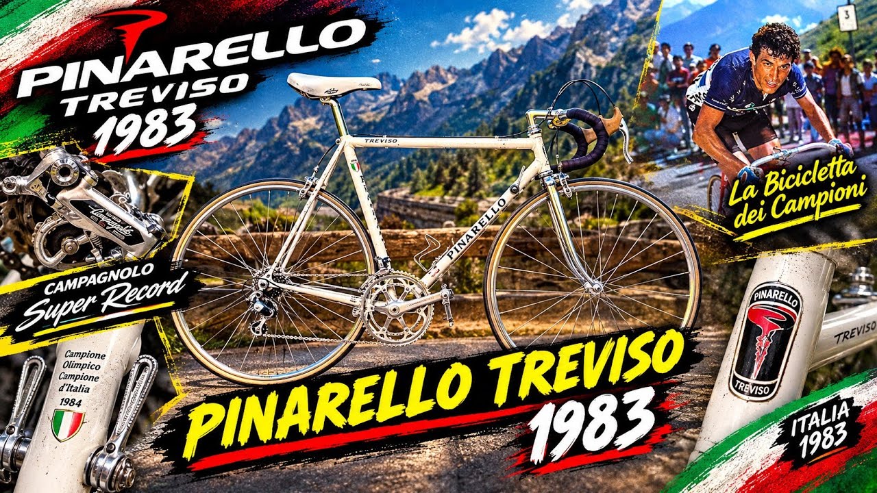 Pinarello Treviso 83/84 campagnolo super record. Bicicletta da corsa Restoration by Chechu Gómez.