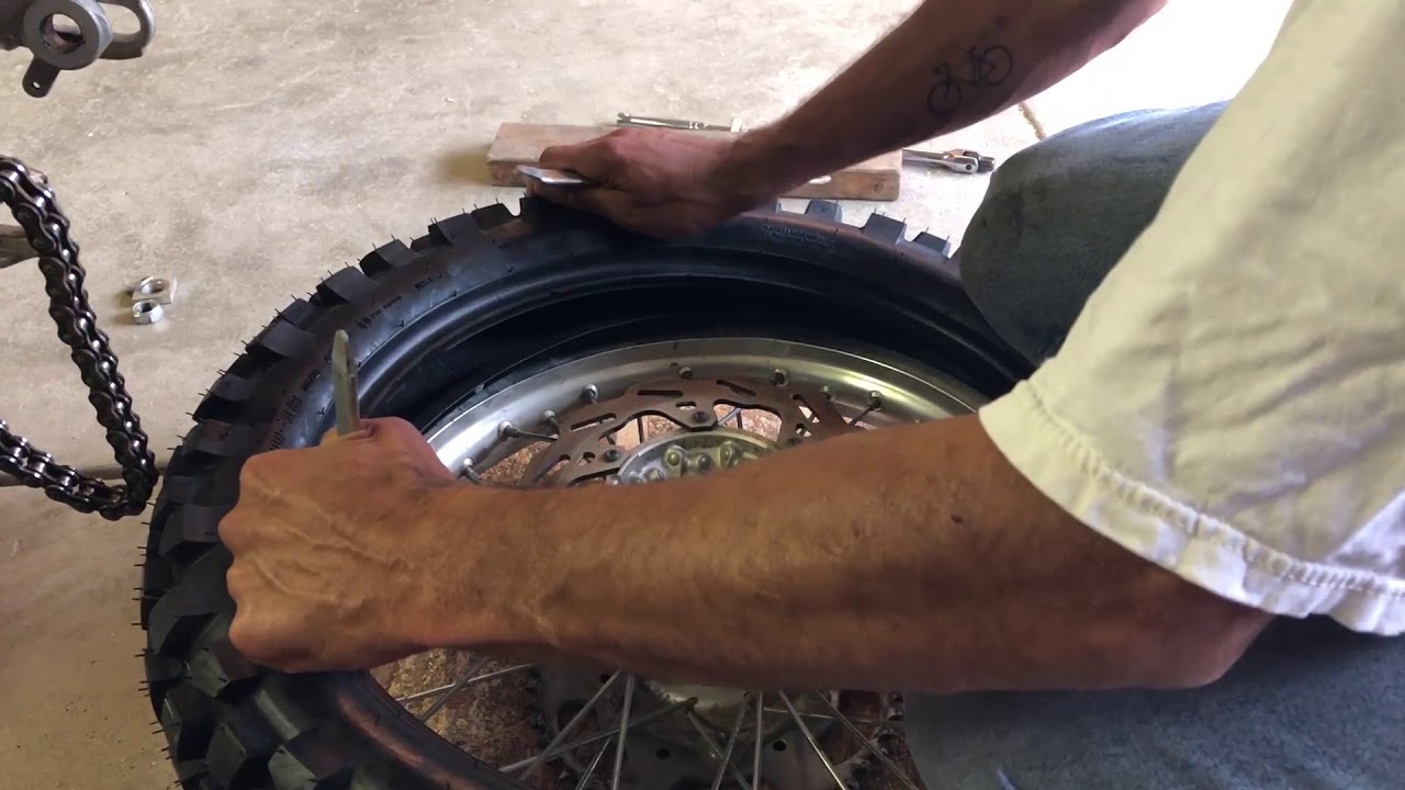 How to Change a Motorcycle Tire (WR250R)
