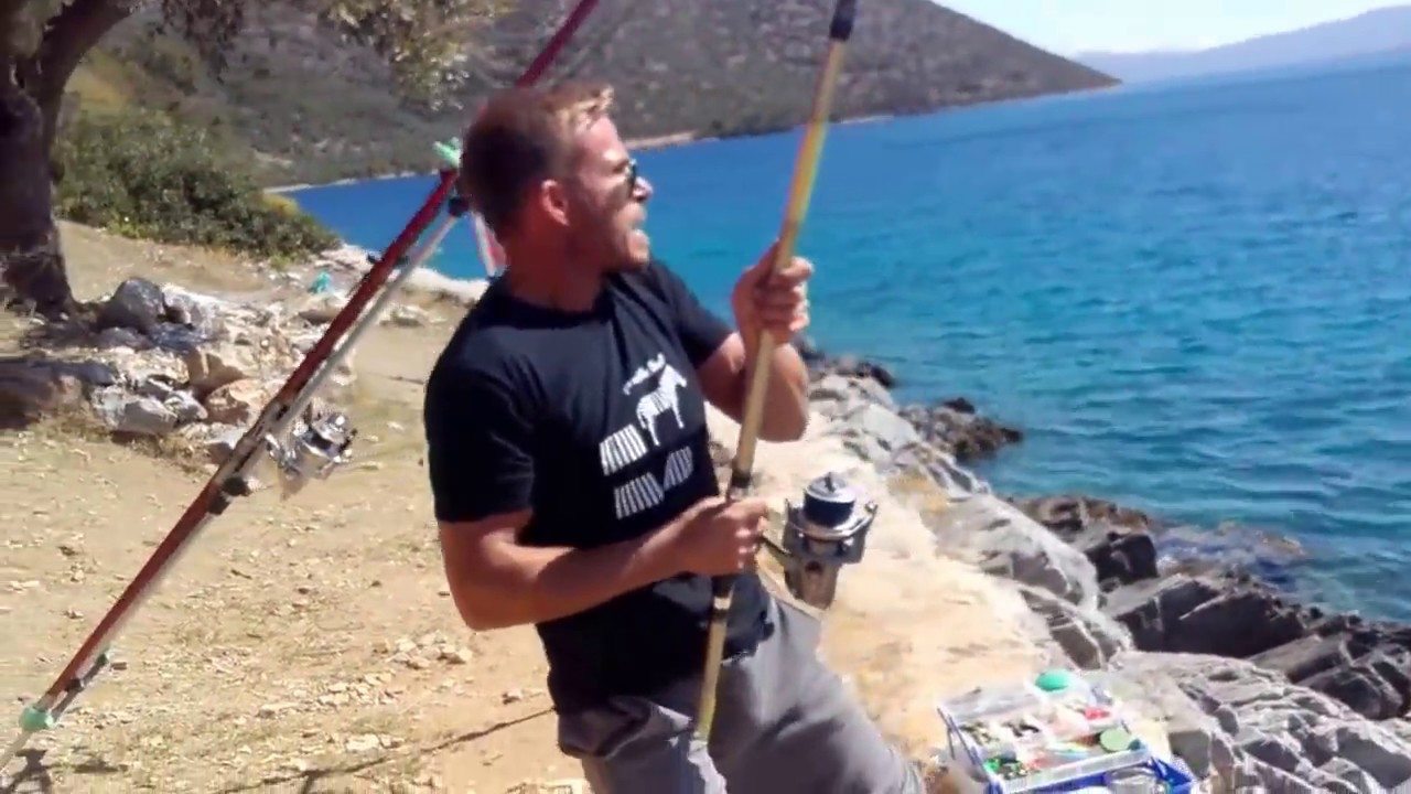 Heavy Casting Greece ...Amazing 54Kg Tuna... Shore Fishing...Donax Handmade!