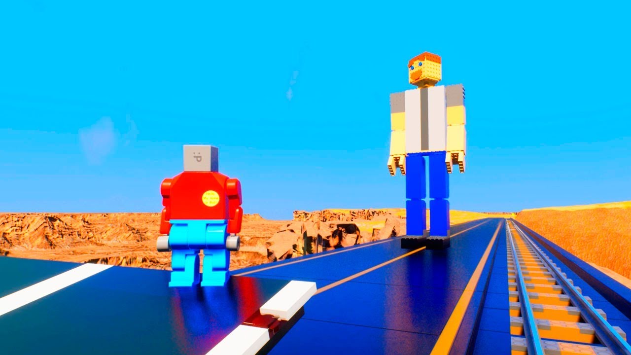 Lego Car and Ragdolls Falls Crashes | Brick Rigs