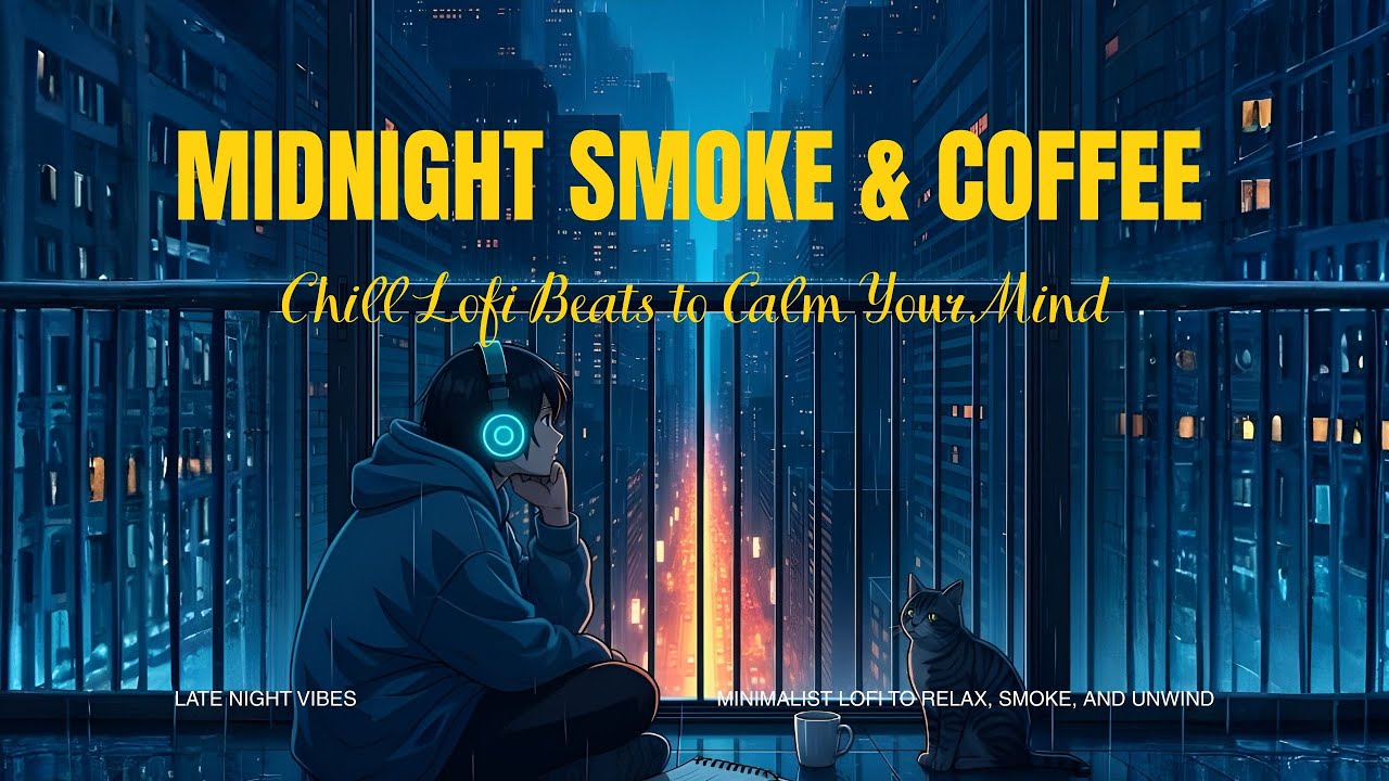 Midnight Smoke & Coffee ☕ Chill Lofi Beats to Calm Your Mind #lofihiphop  #MidnightVibes