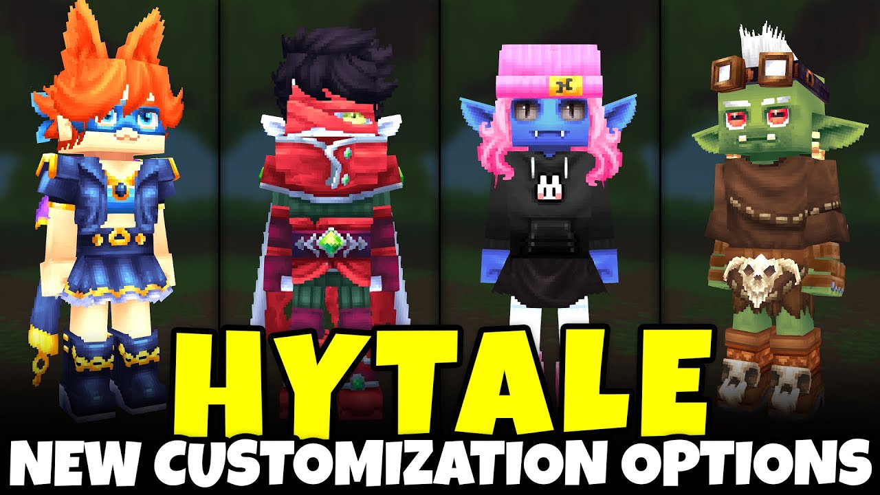 Обновления для создания персонажей в Hytale (вампиры, орки, милые рты, новые маски и многое другое!)