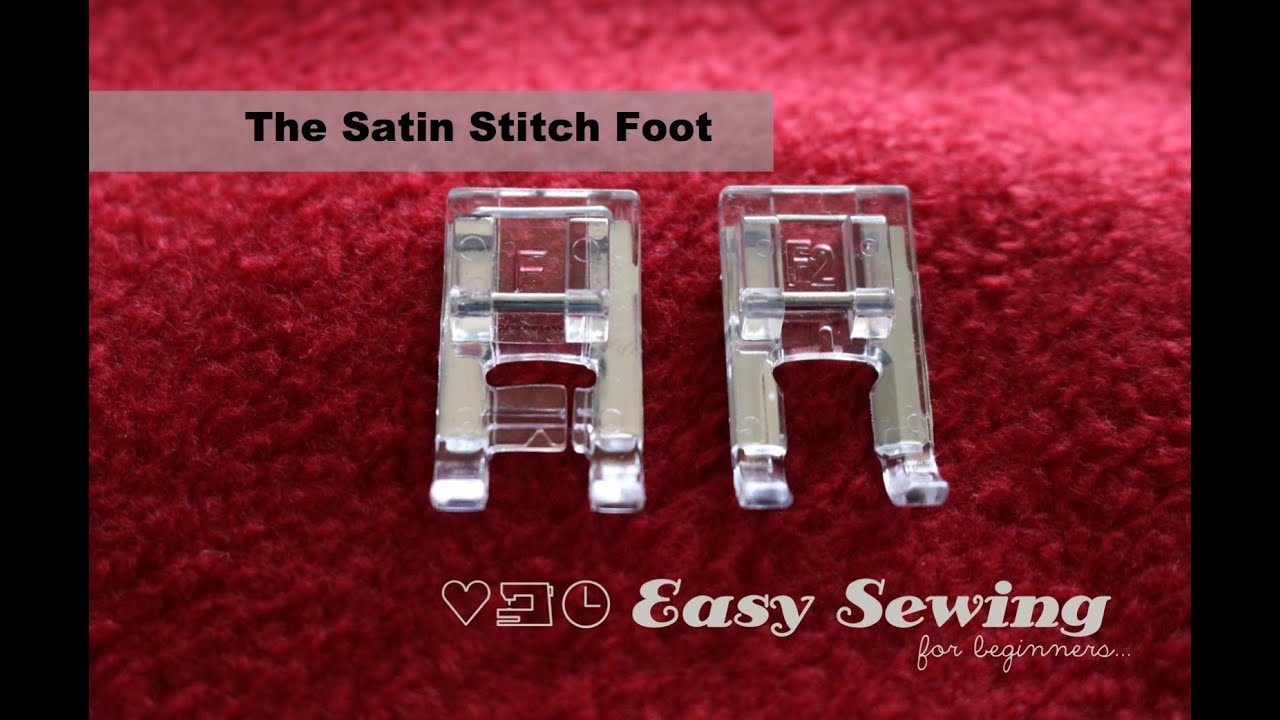 The Satin Stitch Foot  - Janome F Foot