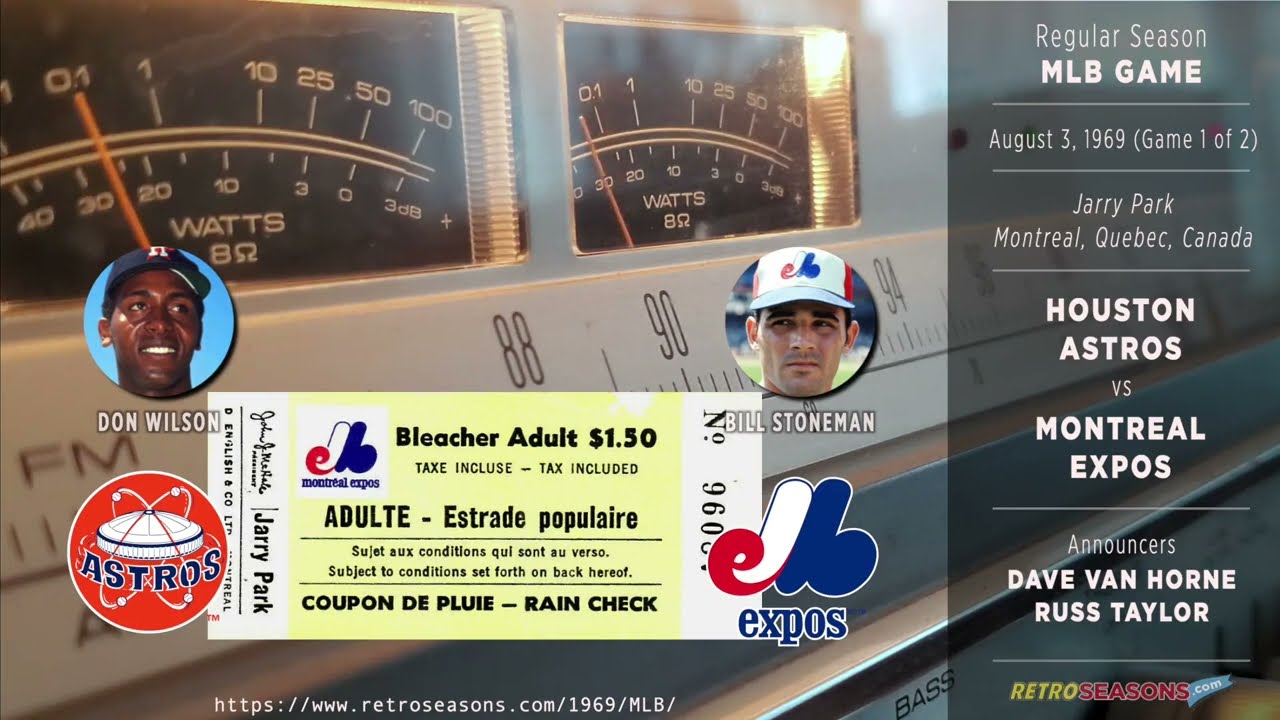 1969-Aug-03 • HOU/MON • Houston Astros vs Montreal Expos - Joe Morgan - Radio Broadcast