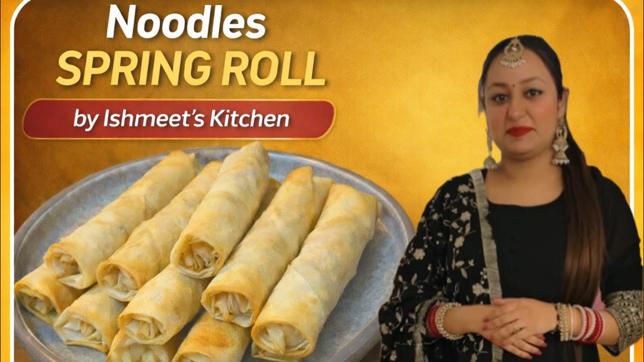 Easy Noodles Stuffed Spring Rolls | Perfect Party Starter