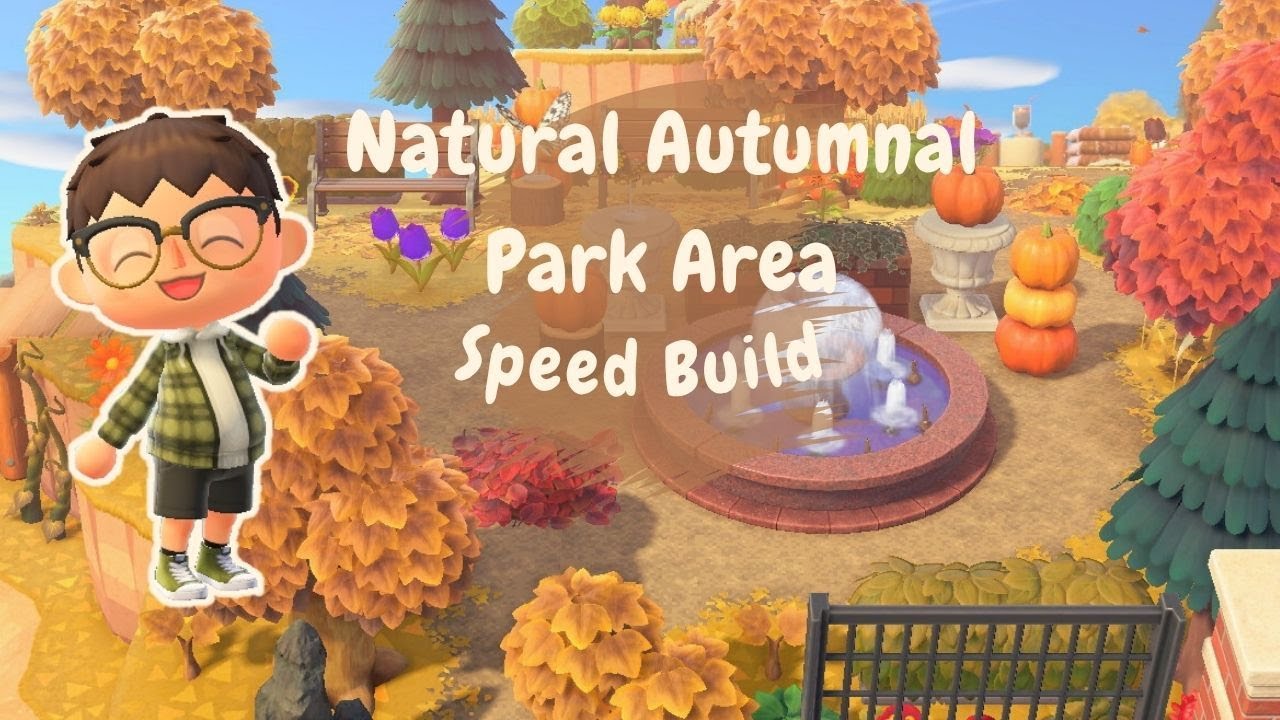 Natural Autumnal Park Build: Honeycrisp Episode 2 || ACNH: Speedbuild