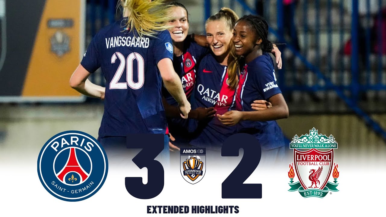 PSG vs Liverpool | Highlights & Penalty Shootout | Women's Amos French Cup Semi Final 28-08-2023