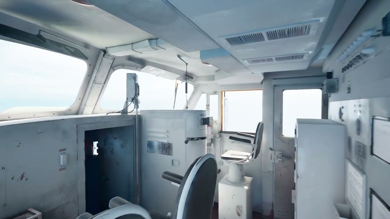 Union Pacific Gas turbine locomotive Interior cab