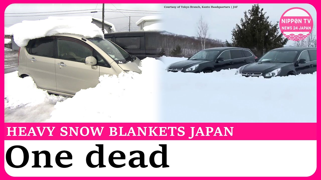 One dead, one in critical condition after heavy snow blankets Japan