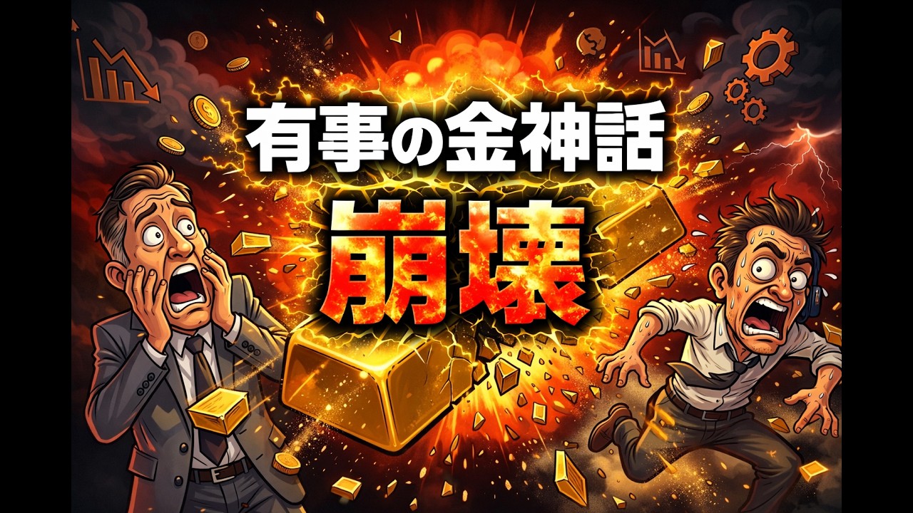 【衝撃】戦争なのに金が暴落した本当の理由3選｜有事の金神話はもう崩壊した