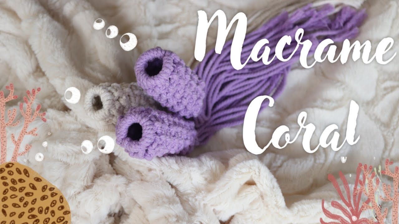 How To Make Macrame Coral| Macrame Sea Pattern| Macrame Plant