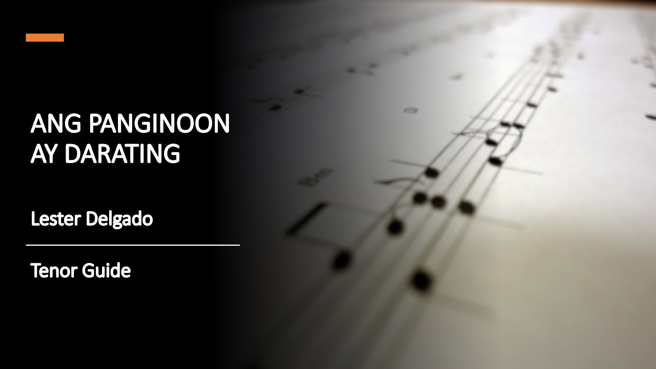 Ang Panginoon ay Darating (TENOR)