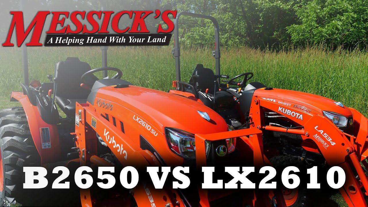 Kubota B2650 kontra Kubota LX2610 &ndash; czy to to samo?