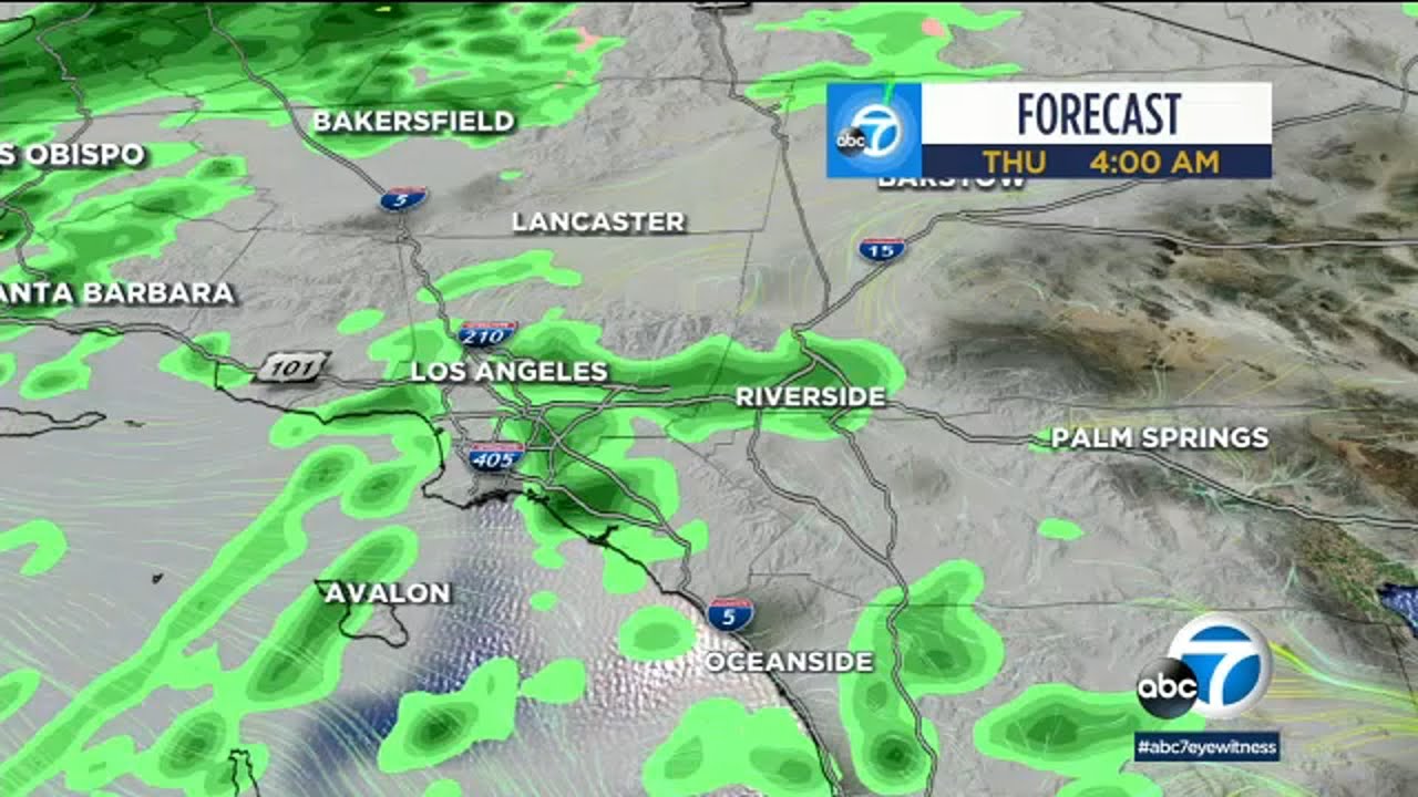 Southern California seeing light drizzle, heavier rain still to come l ABC7