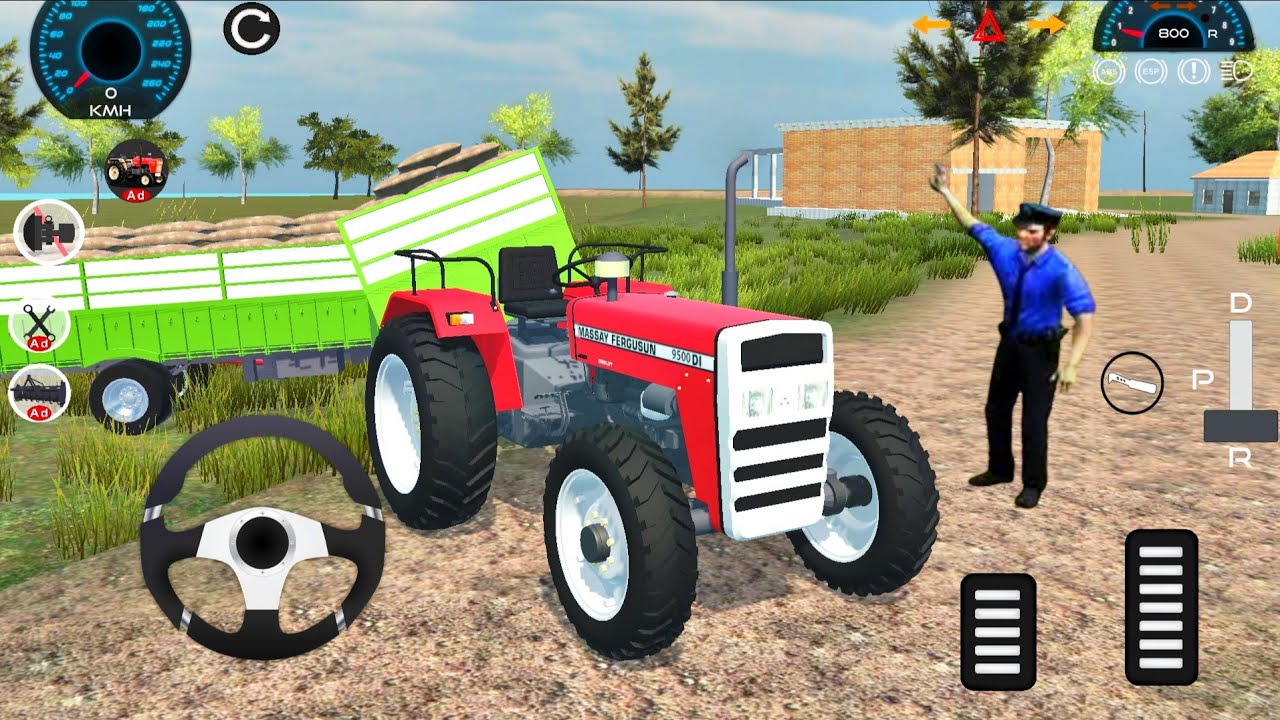 Real Tractor Games 2026 - Messy Ferguson 4x4 Cargo Transport Tractor Driving Game - Android GamePlay