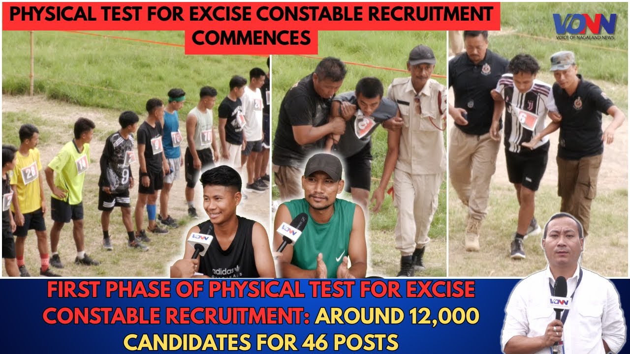 FIRST PHASE OF PHYSICAL TEST FOR EXCISE CONSTABLE RECRUITMENT: AROUND 12,000 CANDIDATES FOR 46 POSTS
